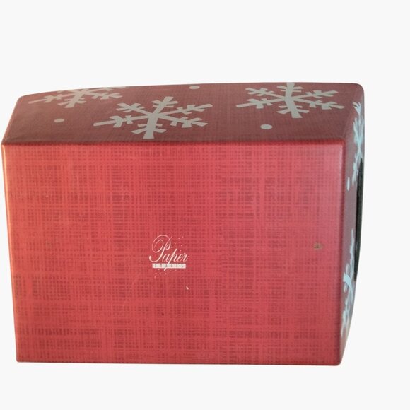 Red Snowflake Holiday Basket Cookie Candy Storage Handles - Picture 7 of 7